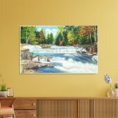 Uitzicht van de Herfsten Wilde Cat en Jackson Canvas Afdruk (Insitu (Woonkamer))