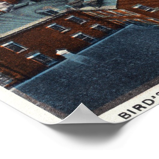 Uitzicht van de heuvels en het kanaal poster (Hoek)