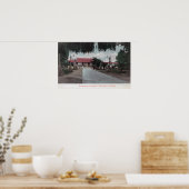 Uitzicht van de hoofdgateway naar Idora ParkOaklan Poster (Keuken)