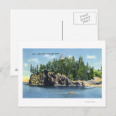 Uitzicht van de hoofdvuurtoren van de Owl 2 Briefkaart (Voorkant / Achterkant)