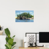 Uitzicht van de hoofdvuurtoren van de Owl 2 Poster (Thuiskantoor)