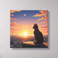 Uitzicht van de hoogte avontuurlijke kat