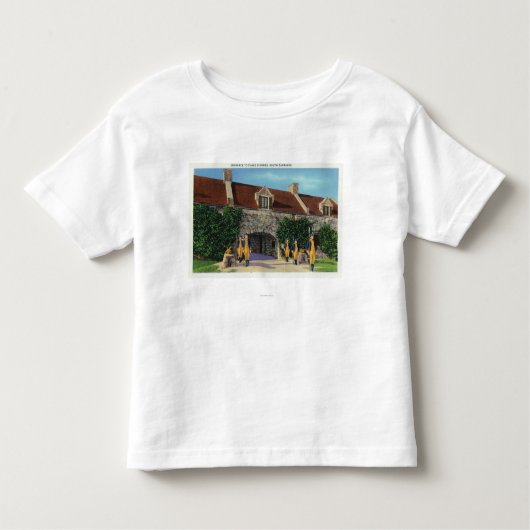 Uitzicht van de ingang van de Armes Kinder Shirts (Voorkant)