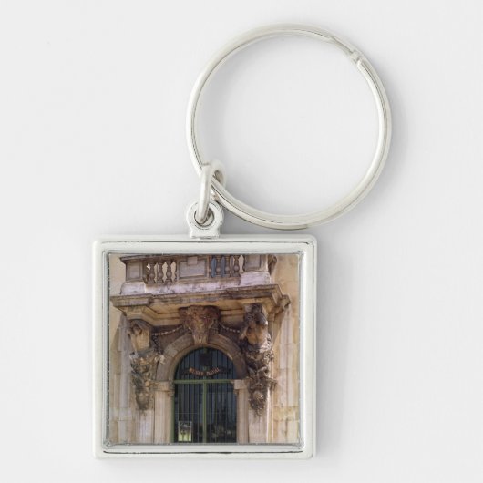 Uitzicht van de ingang van het museum sleutelhanger (Voorkant)