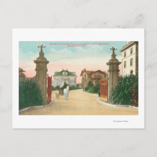 Uitzicht van de ingang van Presidio Terrace Briefkaart