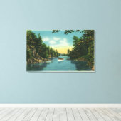 Uitzicht van de internationale Rift Canvas Afdruk (Insitu (Houten vloer))