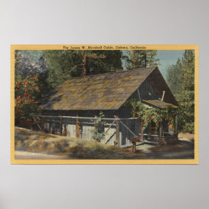 Uitzicht van de James W. Marshall Cabin Poster