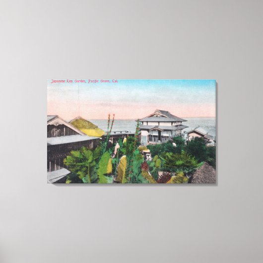 Uitzicht van de Japanse Tea Garden Canvas Afdruk (Voorkant)