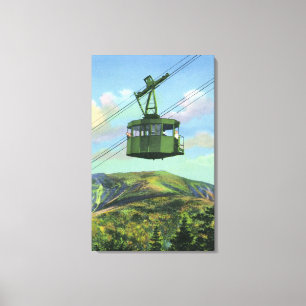 Uitzicht van de kanon Mt Tram Ascending Canvas Afdruk