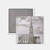 Uitzicht van de kathedraal van St. Stephan Magneet (Voorkant / Achterkant)