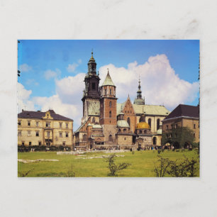 Uitzicht van de kathedraal van Wawel Briefkaart