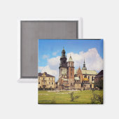 Uitzicht van de kathedraal van Wawel Magneet (Voorkant / Achterkant)