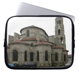 Uitzicht van de kerk (foto) laptop sleeve