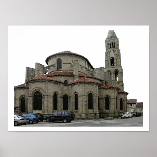 Uitzicht van de kerk (foto) poster (Voorkant)