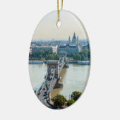 Uitzicht van de kettingbrug vanuit de lucht - Boed Keramisch Ornament (Links)