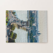 Uitzicht van de kettingbrug vanuit de lucht - Boed Legpuzzel (Horizontaal)