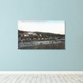 Uitzicht van de Knowles Granite Quarry Canvas Afdruk (Insitu (Houten vloer))