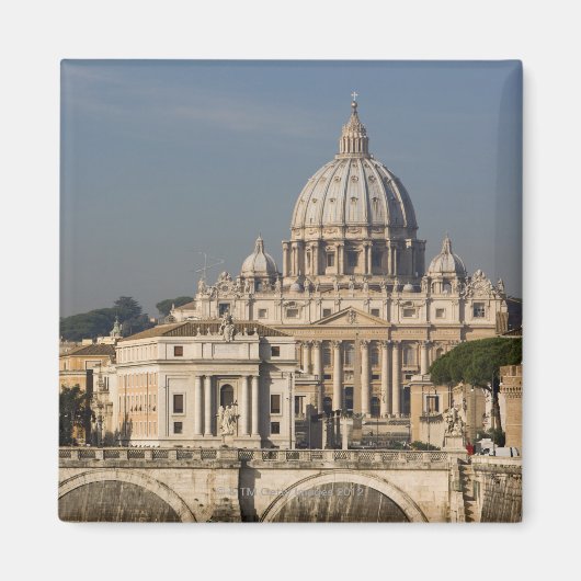 Uitzicht van de koepel van de Sint-Peter Basilica Magneet (Voorkant)