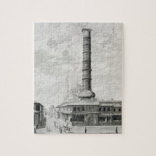 Uitzicht van de Kolom Constantine en de Opdrachtge Legpuzzel