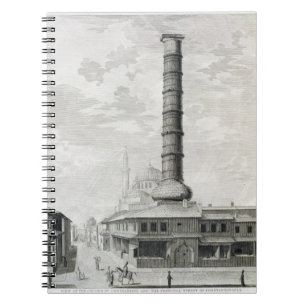 Uitzicht van de Kolom Constantine en de Opdrachtge Notitieboek