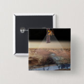 Uitzicht van de kunstenaar op Odyssey Vierkante Button 5,1 Cm (Voorkant /achterkant)