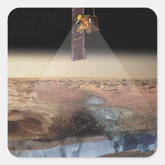 Uitzicht van de kunstenaar op Odyssey Vierkante Sticker (Voorkant)