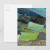 Uitzicht van de kust II | Abstract afdrukken 2 Briefkaart (Voorkant / Achterkant)