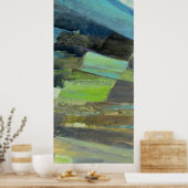 Uitzicht van de kust II | Abstract afdrukken 2 Poster (Keuken)