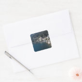 Uitzicht van de kust van Amalfi Vierkante Sticker (Envelop)