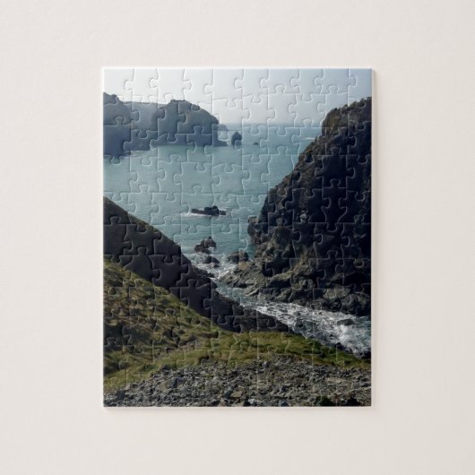 Uitzicht van de kust van Cornish Legpuzzel (Verticaal)