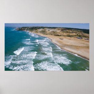 Uitzicht van de kust van het Zwarte Zee van Istanb Poster