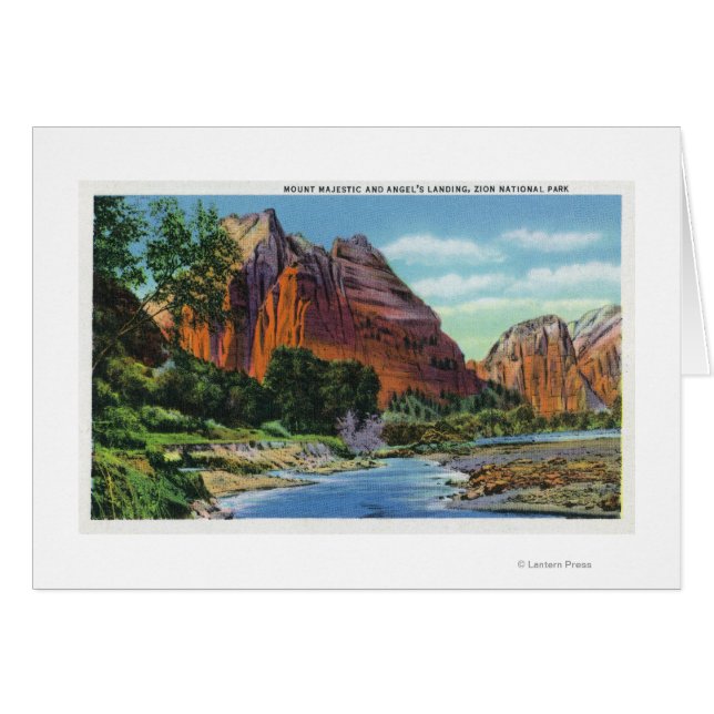 Uitzicht van de landing van Mount Majestic en Ange (Voorkant Horizontaal)