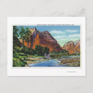 Uitzicht van de landing van Mount Majestic en Ange Briefkaart