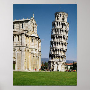 Uitzicht van de Leaning Tower Poster