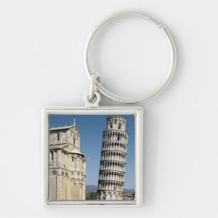 Uitzicht van de Leaning Tower Sleutelhanger