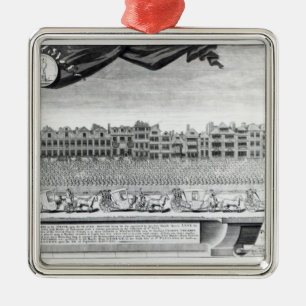 Uitzicht van de liefdadigheidskinderen in de stran metalen ornament
