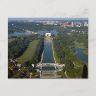 Uitzicht van de Lincoln Memorial Briefkaart