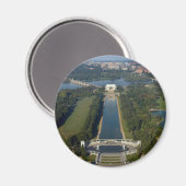 Uitzicht van de Lincoln Memorial Magneet (Voorkant / Achterkant)