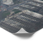 Uitzicht van de lucht in Burgas City, Bulgarije Poster (Hoek)