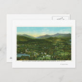 Uitzicht van de lucht in de stad met het orkaangeb briefkaart (Voorkant / Achterkant)