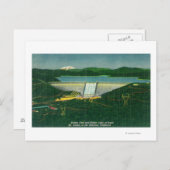 Uitzicht van de lucht van de dam van Shasta, het m Briefkaart (Voorkant / Achterkant)