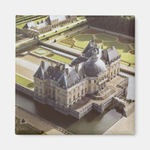 Uitzicht van de lucht van het Chateau, ontworpen v Magneet