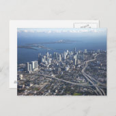 Uitzicht van de lucht van Miami Briefkaart (Voorkant / Achterkant)