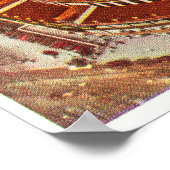 Uitzicht van de lucht van Wrigley FieldChicago, IL Poster (Hoek)