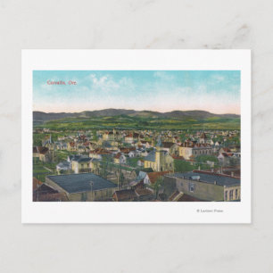 Uitzicht van de luchthaven CityCorvallis, OF Briefkaart