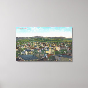 Uitzicht van de luchthaven CityCorvallis, OF Canvas Afdruk