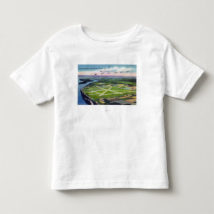 Uitzicht van de luchthaven Portland-Columbia Kinder Shirts