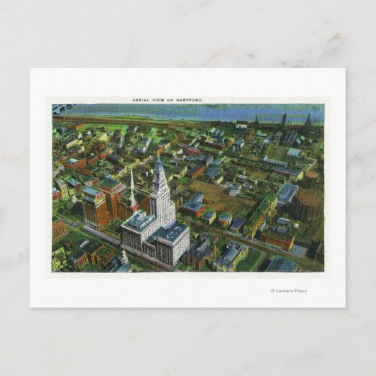 Uitzicht van de luchthaven van de stad 2 briefkaart (Voorkant)