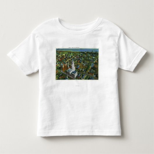 Uitzicht van de luchthaven van de stad 2 kinder shirts (Voorkant)