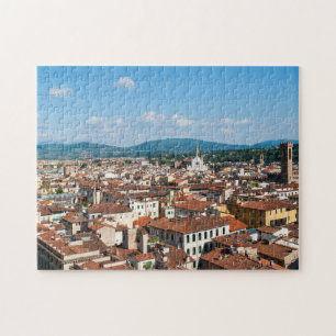 Uitzicht van de luchthaven van Florence - Toscane, Legpuzzel